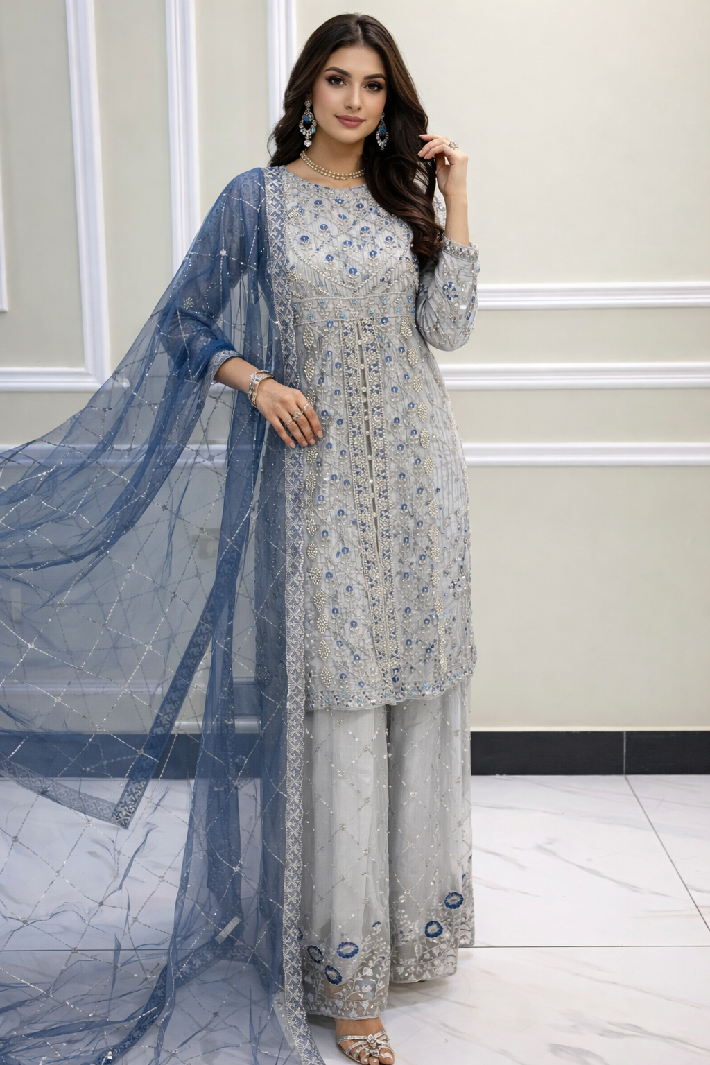 Nayab – Azure Elegance