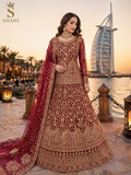 Rania – Golden Maroon Elegance