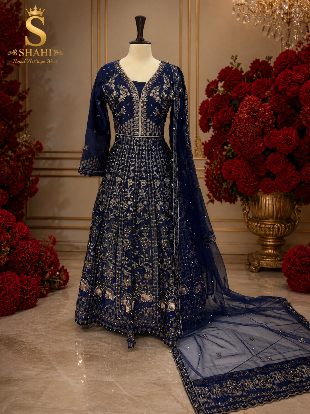 Gulaal | Sheesha Silk Stylish Maxi Dress for party and bridal and Eid Collection