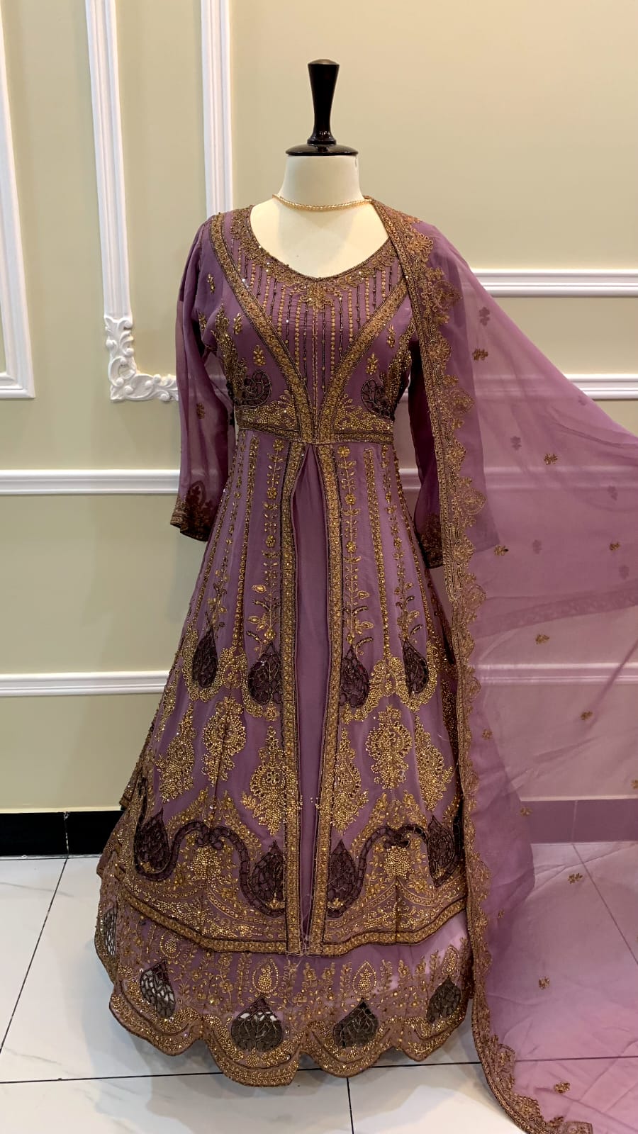 Shahi Noor | Front Open Gown Style