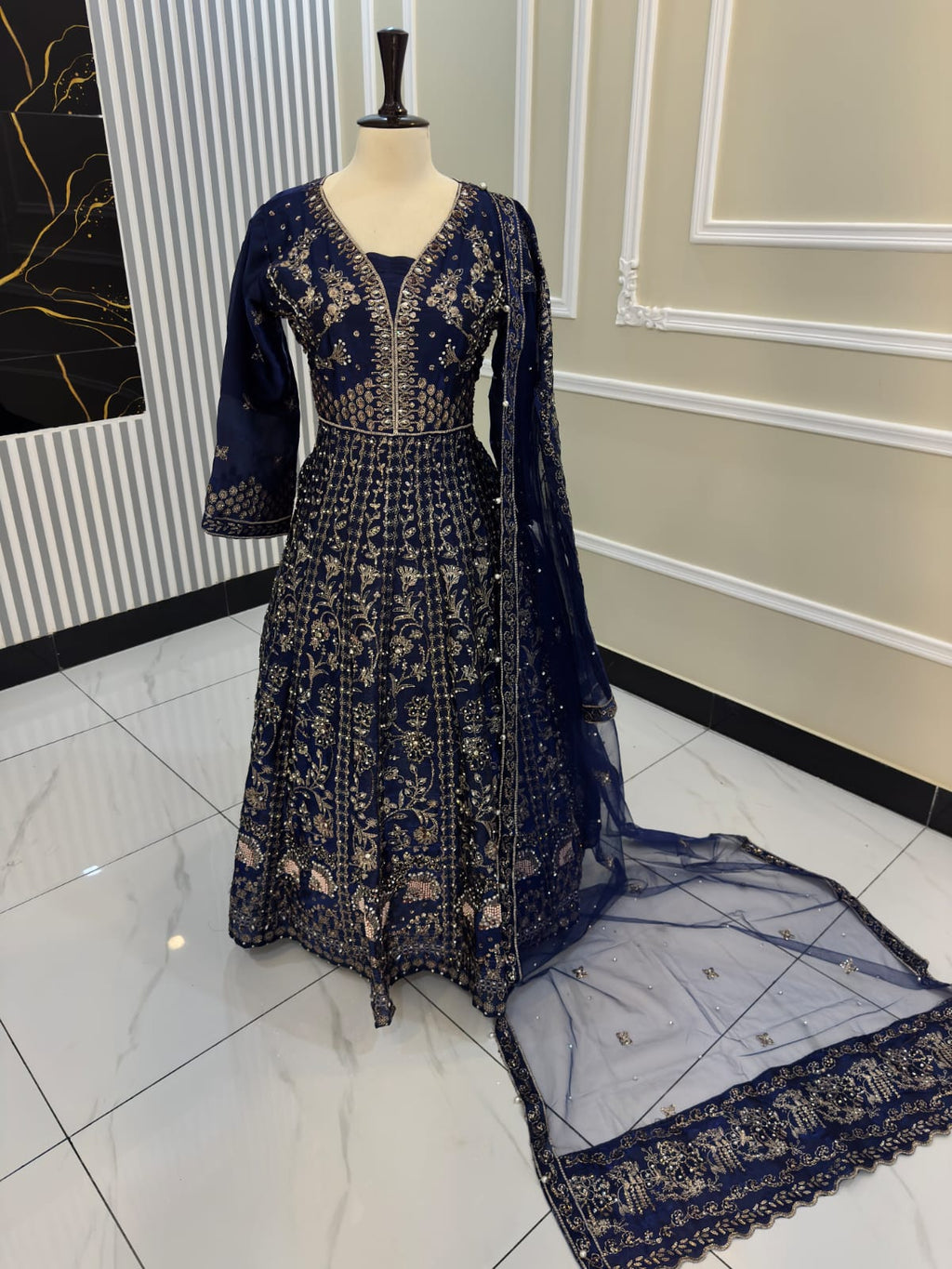 Gulaal | Sheesha Silk Stylish Maxi Dress for party and bridal and Eid Collection